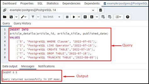 insert multiple rows sql postgres.